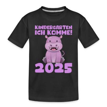 kiKindergarten 2025 Kids Gift Kita 2025 Décoration - T-shirt bio Premium Enfant - noir - Devant