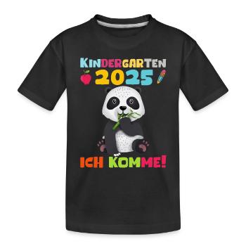 kiKindergarten 2025 Kids Gift Kita 2025 Décoration - T-shirt bio Premium Enfant - noir - Devant