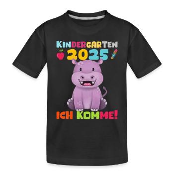 kiKindergarten 2025 Kids Gift Kita 2025 Décoration - T-shirt bio Premium Enfant - noir - Devant