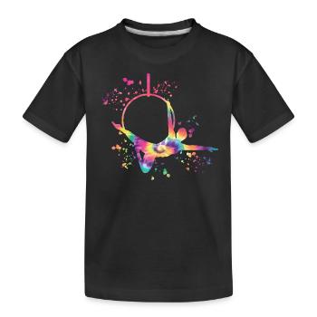 Anneau aérien Aerialist Anneau d’air Lyra - T-shirt bio Premium Enfant - noir - Devant