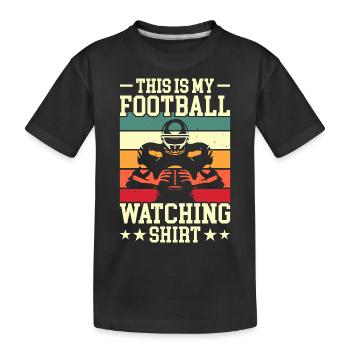 football américain - T-shirt bio Premium Enfant - noir - Devant