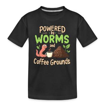 Adeptes du compostage Jardinage durable - T-shirt bio Premium Enfant - noir - Devant
