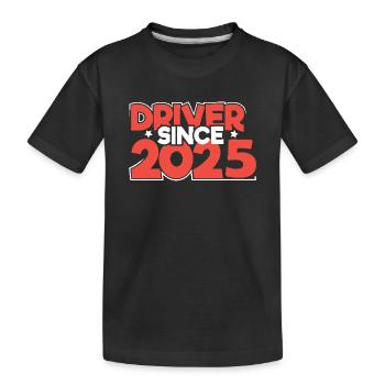 Driving License 2025 Driving Test Driving License Test - Kids' Premium Organic T-Shirt - black - Front