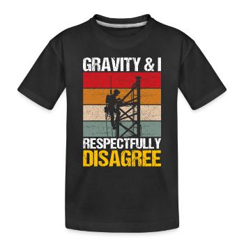 Grimpeurs industriels Tours Grimpeurs industriels - T-shirt bio Premium Enfant - noir - Devant