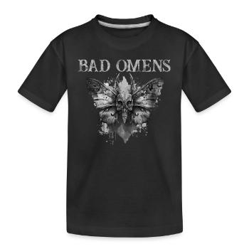 Mystische Welten Entdecken Mit Bad Omens - Kinder Premium Bio T-Shirt - Schwarz - Vorne