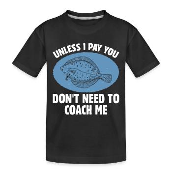 Fishermen Fishing Anglers Sport Anglers - Kids' Premium Organic T-Shirt - black - Front