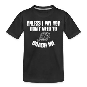 Fishermen Fishing Anglers Sport Anglers - Kids' Premium Organic T-Shirt - black - Front