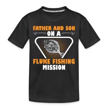 Fishermen Fishing Anglers Sport Anglers - Kids' Premium Organic T-Shirt - black - Front