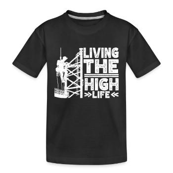 Grimpeurs industriels Tours Grimpeurs industriels - T-shirt bio Premium Enfant - noir - Devant