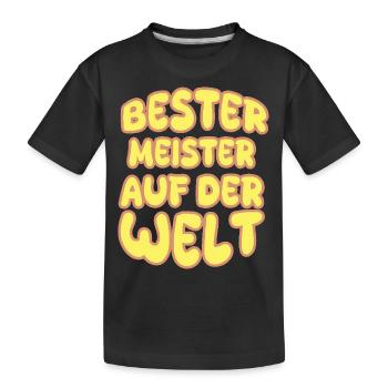 Master as a vocation - Kids' Premium Organic T-Shirt - black - Front