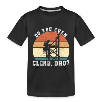 Grimpeurs industriels Tours Grimpeurs industriels - T-shirt bio Premium Enfant - noir - Devant