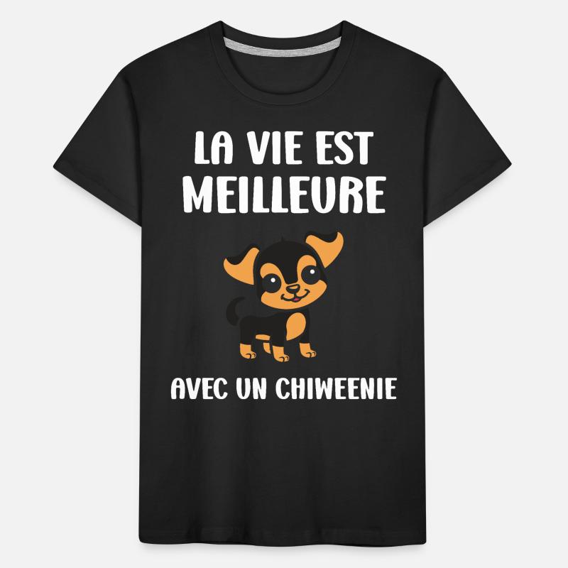 Chiweenie Kids' Premium Organic T-Shirt