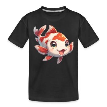 Koi Koi Carpe - T-shirt bio Premium Enfant - noir - Devant