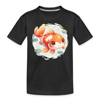 Koi Koi Carpe - T-shirt bio Premium Enfant - noir - Devant