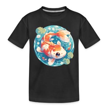 Koi Koi Carpe - T-shirt bio Premium Enfant - noir - Devant