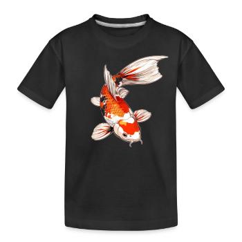 Koi Koi Carpe - T-shirt bio Premium Enfant - noir - Devant
