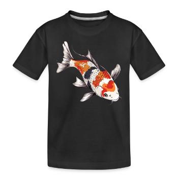 Koi Koi Carpe - T-shirt bio Premium Enfant - noir - Devant
