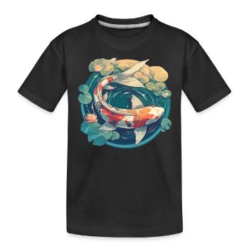 Koi Koi Carpe - T-shirt bio Premium Enfant - noir - Devant