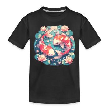 Koi Koi Carpe - T-shirt bio Premium Enfant - noir - Devant
