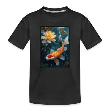 Koi Koi Carpe - T-shirt bio Premium Enfant - noir - Devant