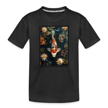 Koi Koi Carpe - T-shirt bio Premium Enfant - noir - Devant