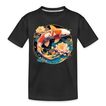 Koi Koi Carpe - T-shirt bio Premium Enfant - noir - Devant