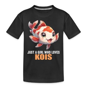 Koi Koi Carpe - T-shirt bio Premium Enfant - noir - Devant