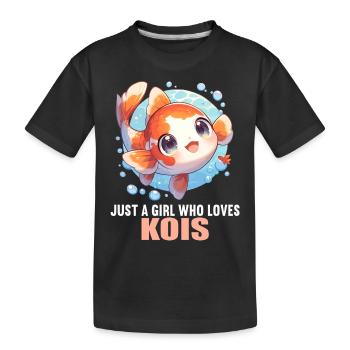 Koi Koi Carpe - T-shirt bio Premium Enfant - noir - Devant