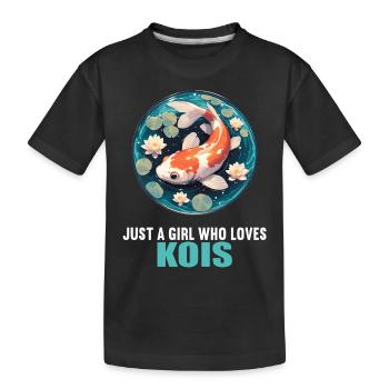 Koi Koi Carpe - T-shirt bio Premium Enfant - noir - Devant