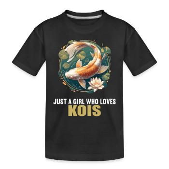 Koi Koi Carpe - T-shirt bio Premium Enfant - noir - Devant