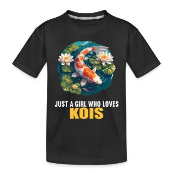 Koi Koi Carpe - T-shirt bio Premium Enfant - noir - Devant