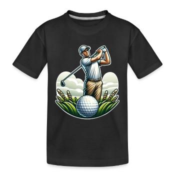 Golfe - T-shirt bio Premium Enfant - noir - Devant