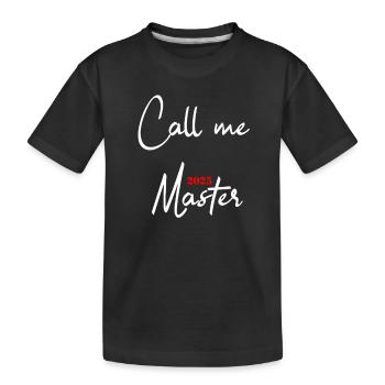 Master 2025 Diplôme de Master Graduation - T-shirt bio Premium Enfant - noir - Devant