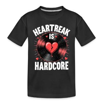 Grunge Valentine's Day Dark Romance Edgy Love - Kids' Premium Organic T-Shirt - black - Front