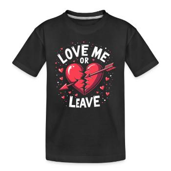 Grunge Valentine's Day Dark Romance Edgy Love - Kids' Premium Organic T-Shirt - black - Front