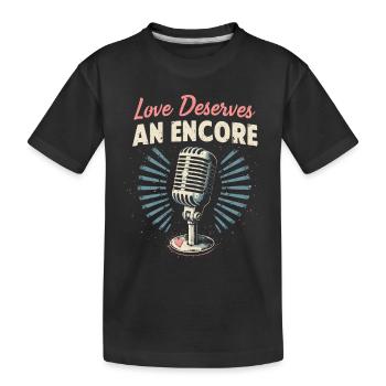 Grunge Valentine's Day Dark Romance Edgy Love - Kids' Premium Organic T-Shirt - black - Front