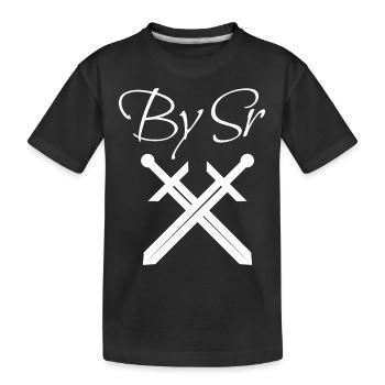 by sr high - Kids' Premium Organic T-Shirt - black - Front