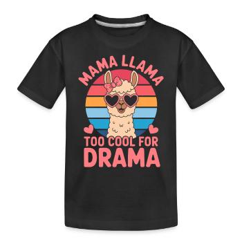 Lama Spruch Alpaka Lamas Lustiges Lama Geschenk - Kinder Premium Bio T-Shirt - Schwarz - Vorne