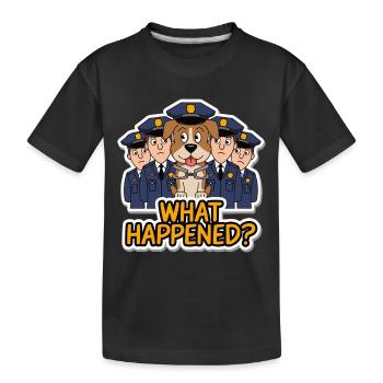 CHIENS ENTOURÉS - T-shirt bio Premium Enfant - noir - Devant