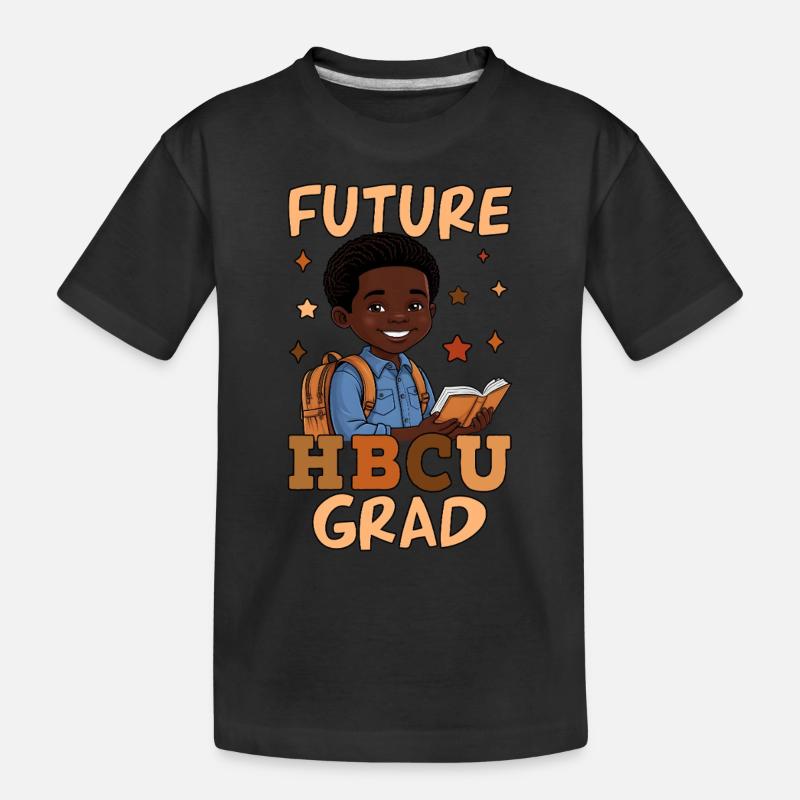 Future HBCU Grad - Kinder Premium Bio T-Shirt - Schwarz