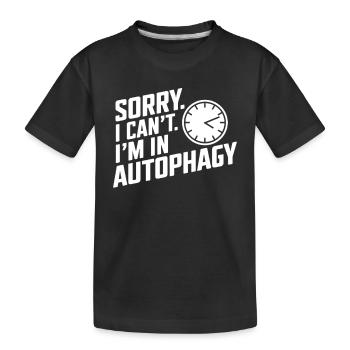Intermittent fasting Intermittent fasting - Kids' Premium Organic T-Shirt - black - Front