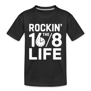 Intermittent fasting Intermittent fasting - Kids' Premium Organic T-Shirt - black - Front