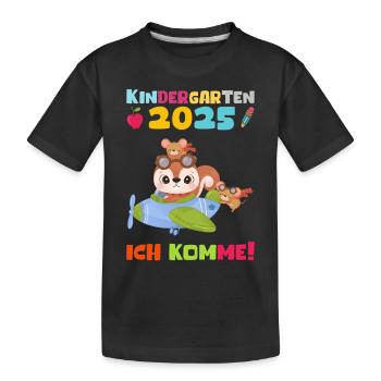 geKindergarten 2025 Kids Gift Kita 2025 Décoration - T-shirt bio Premium Enfant - noir - Devant