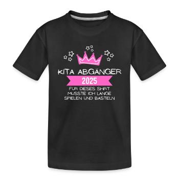 Enfants Diplômés des garderies 2025 Diplômés des garderies - T-shirt bio Premium Enfant - noir - Devant