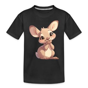 Kangourous Kangourou - T-shirt bio Premium Enfant - noir - Devant