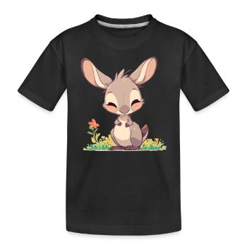 Kangourous Kangourou - T-shirt bio Premium Enfant - noir - Devant