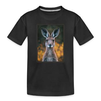 Kangourous Kangourou - T-shirt bio Premium Enfant - noir - Devant