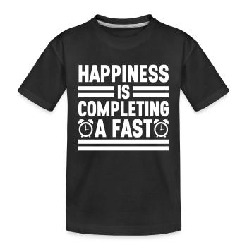 Jeûne intermittent Jeûne intermittent - T-shirt bio Premium Enfant - noir - Devant