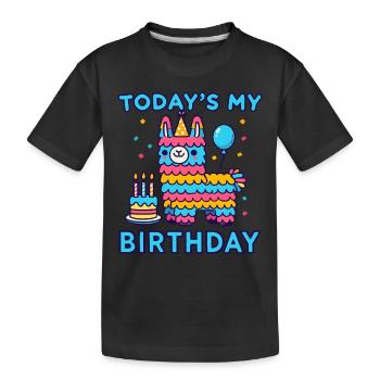 Birthday, Children's Birthday, Birthday Party - Kids' Premium Organic T-Shirt - black - Front