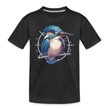 Martin-pêcheur Martin-pêcheur - T-shirt bio Premium Enfant - noir - Devant